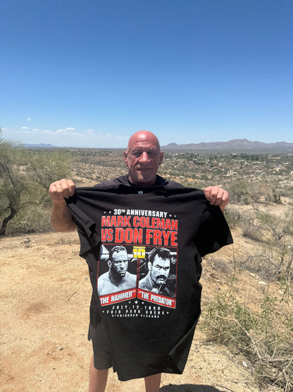 DON FRYE VS MARK COLEMAN 30th ANNIVERSARY T SHIRT