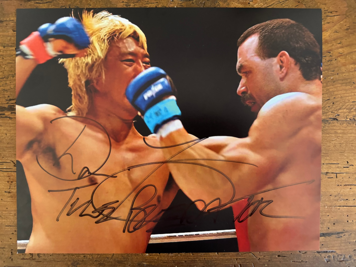 HAND SIGNED FRYE VS TAKAYAMA 8X10 FOR SALE LIMITED
